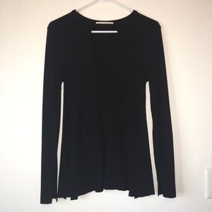 Black keyhole sweater